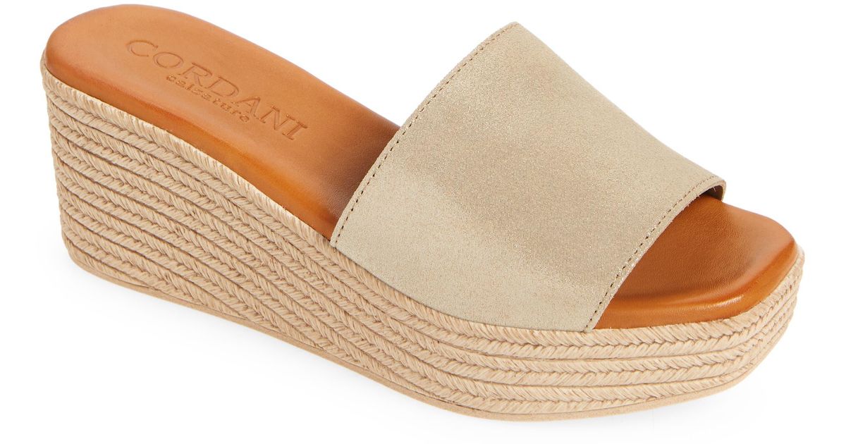 kordinan wedge espadrille mule