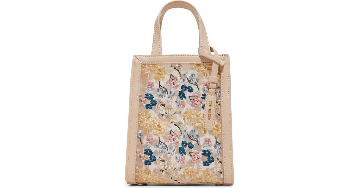 テッドベーカー TED BAKER ☆ボタニカル柄ビニールトートバッグ
