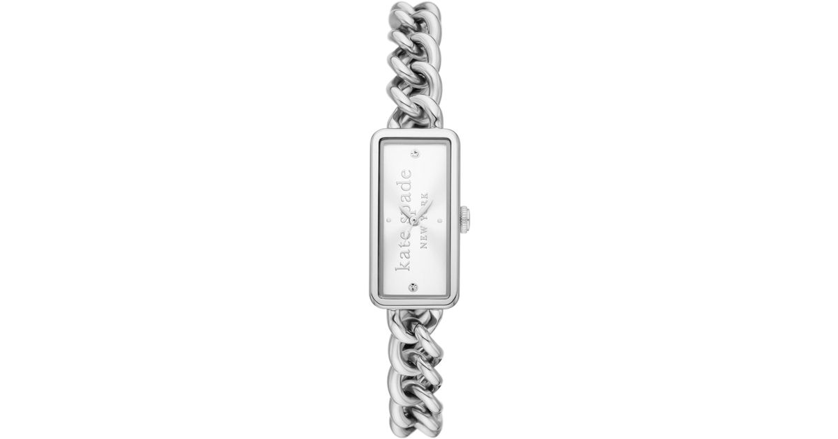 Kate Spade Rosedale Quartz Three Hand Silvertone Stainless Steel Watch