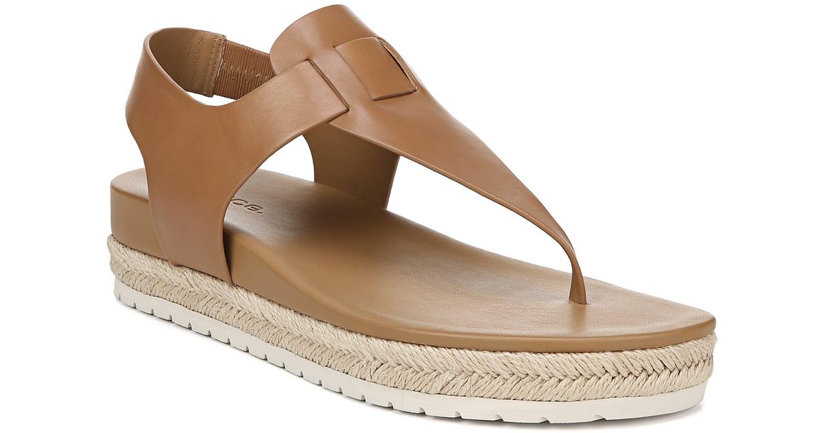 vince flint b leather thong sandals