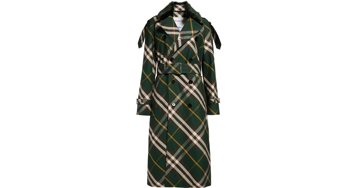 Burberry Check Water Resistant Gabardine Trench Coat With Removable ...