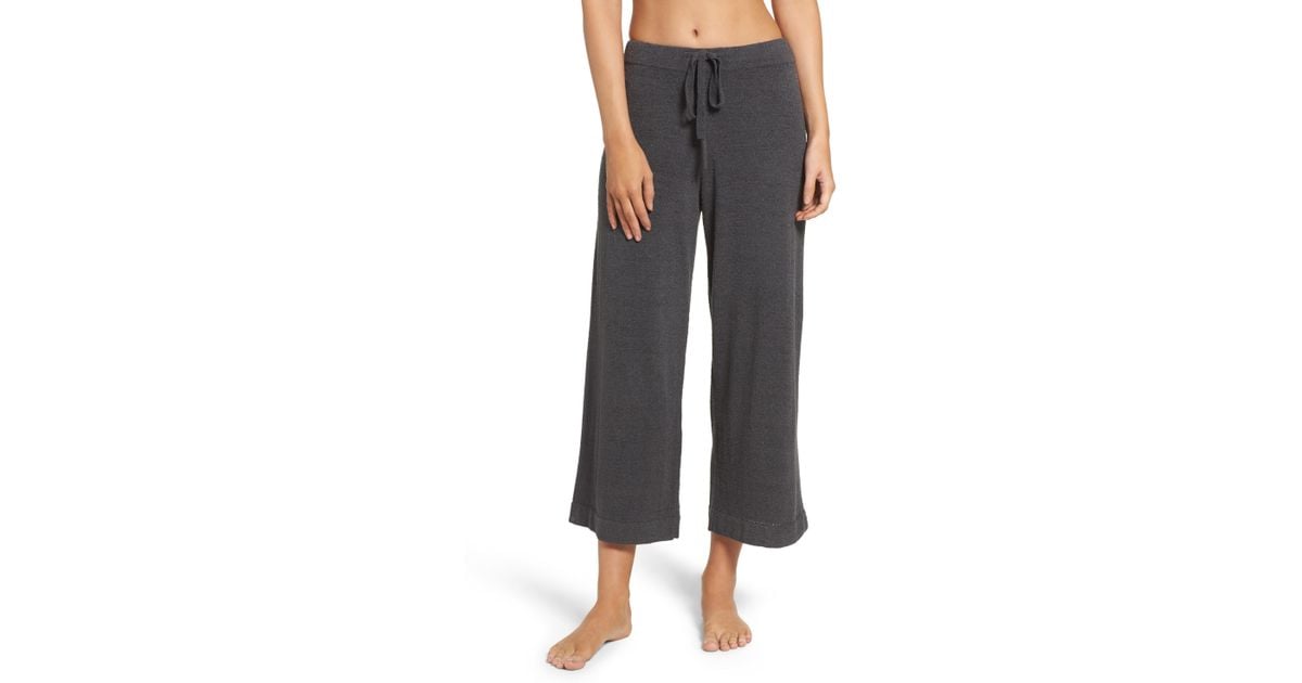 Barefoot Dreams Barefoot Dreams Cozychic Ultra Lite Culotte Lounge Pants in Grey (Gray) - Lyst