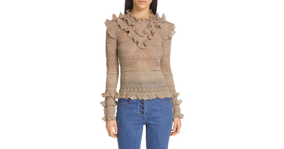 Ulla Johnson Austen Ruffle Sweater - Lyst