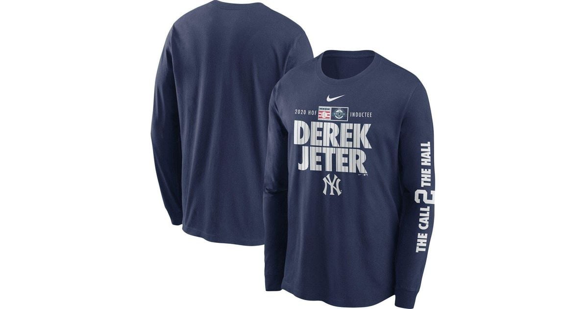 Men's Nike Derek Jeter Gray New York Yankees 2020 Hall of Fame Induction Road Replica Player Name Jersey