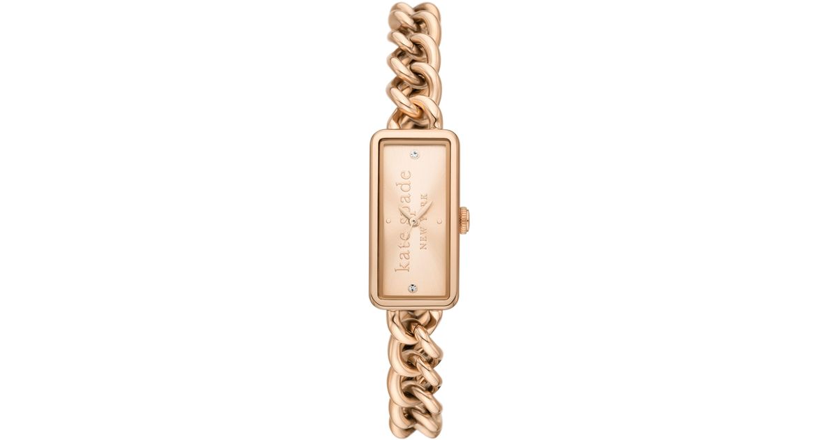 Kate Spade Rosedale Quartz Three Hand Rose Goldtone Stainless Steel