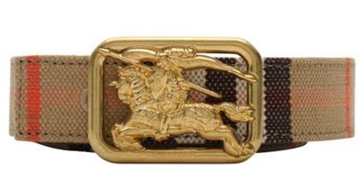 Burberry Reversible Check Rider Belt | Lyst
