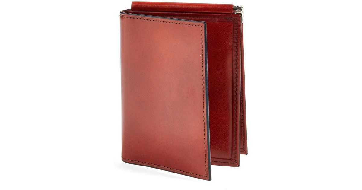 Bosca Old Leather Money Clip Wallet in Cognac (Brown) for Men Lyst