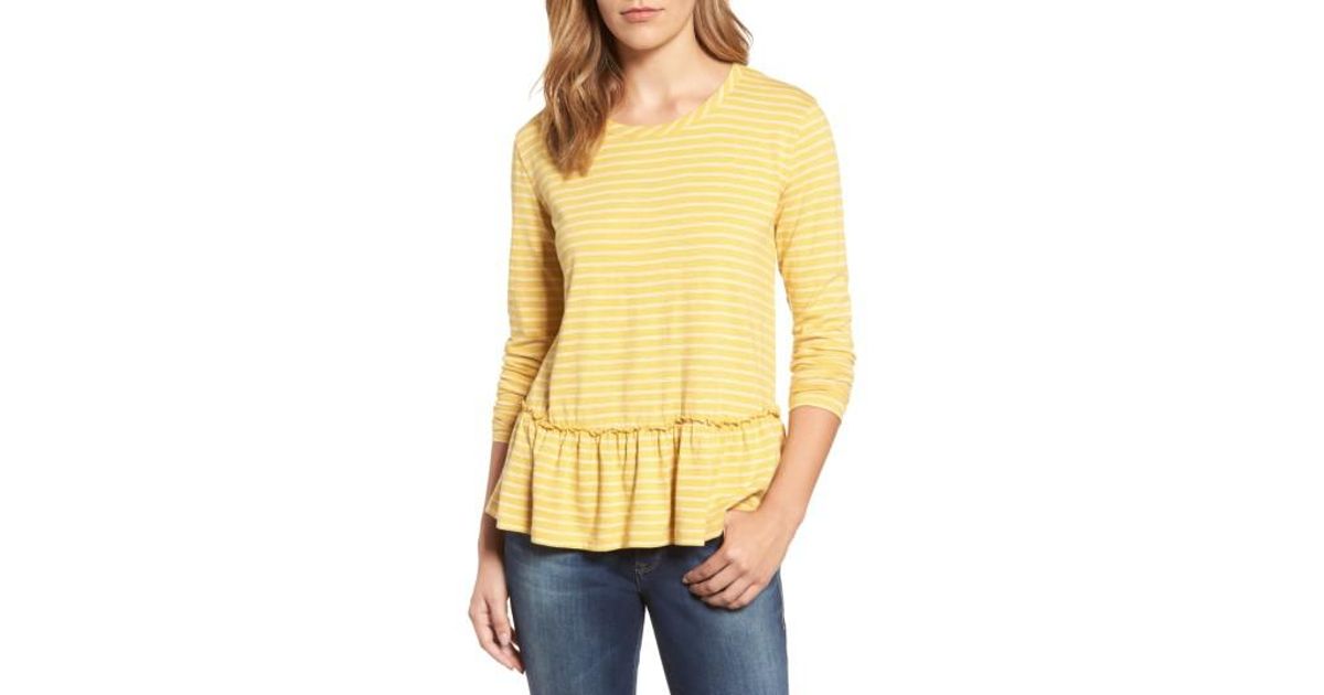 caslon peplum tee