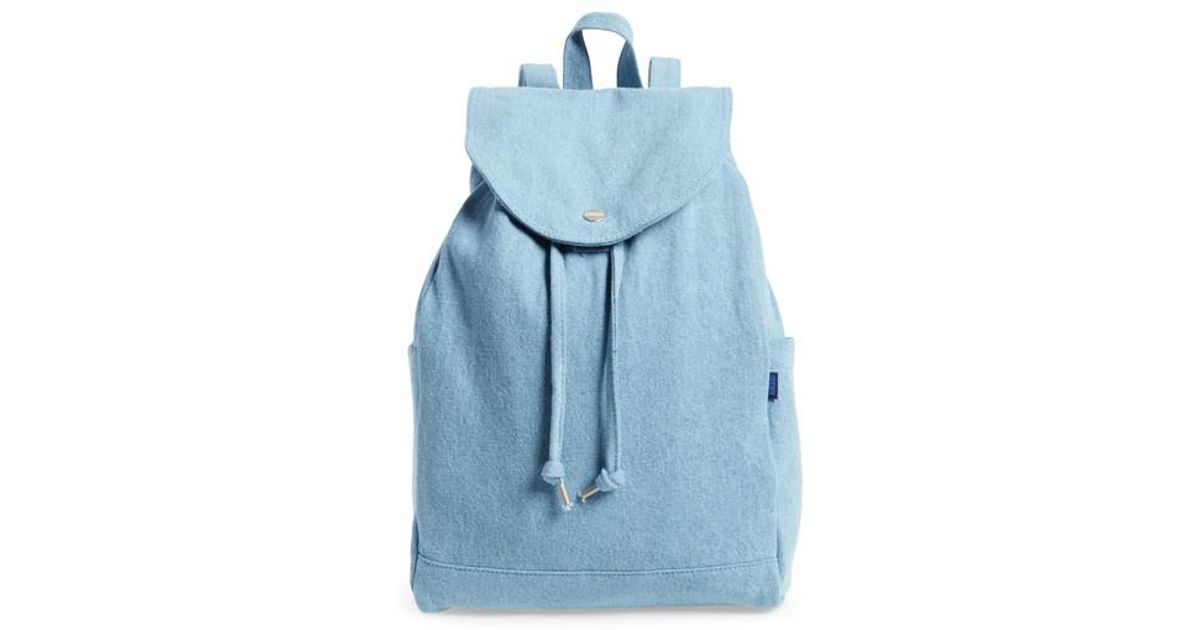 drawstring canvas backpack
