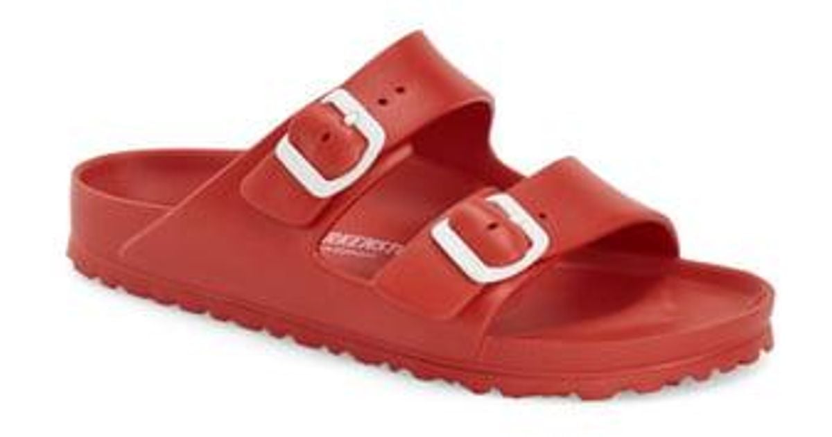 Arizona Slide Sandal in Red 