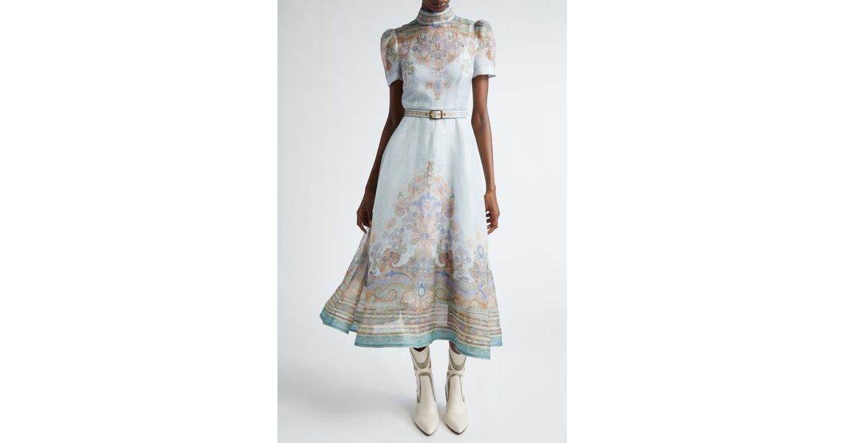 【Zimmermann】Eden linen and silk midi dress Zimmermann Eden linen and silk midi dress Zimmermann