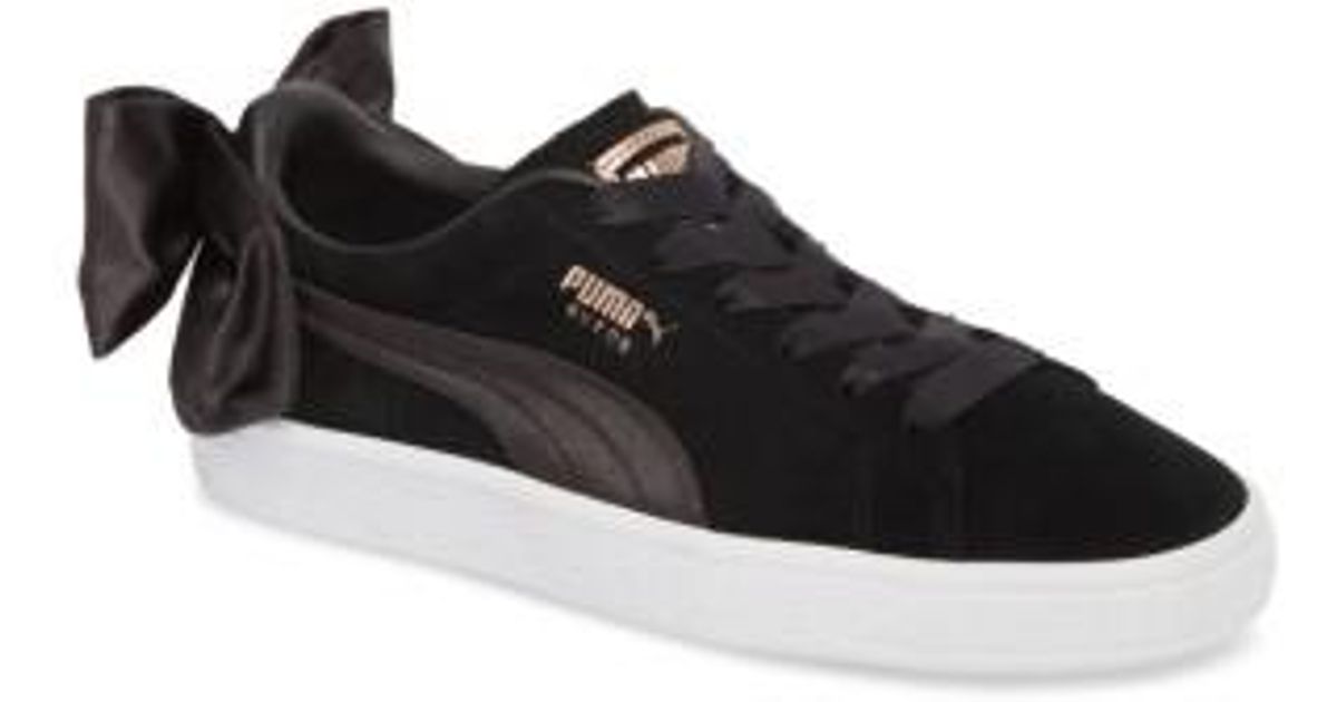 puma bow sneakers black