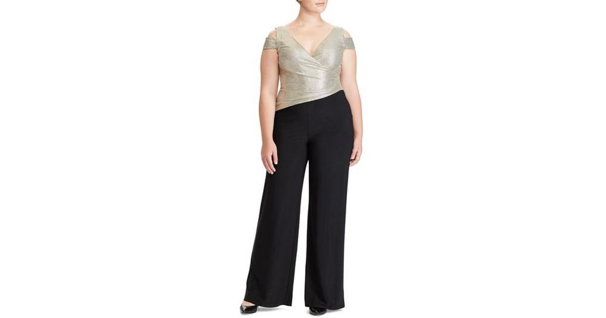 ralph lauren cold shoulder jumpsuit