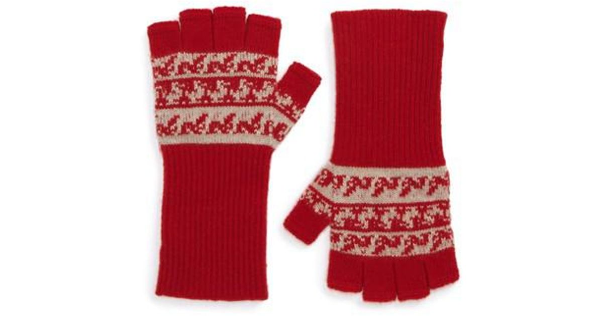 burberry wool gloves