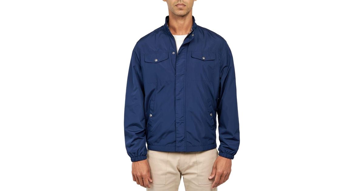 Constuct Jacket Con.struct Slim Fit Solid Hybrid Field Jacket in Blue for Men | Lyst