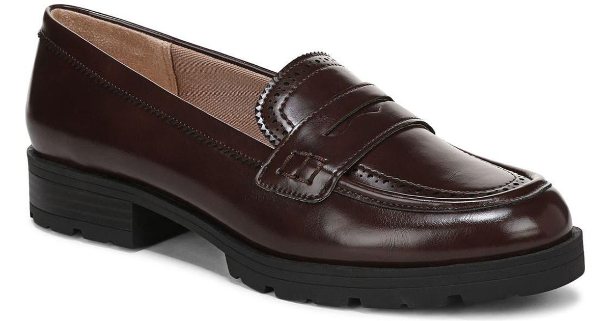 LifeStride London 3 Platform Penny Loafer In Brown Lyst