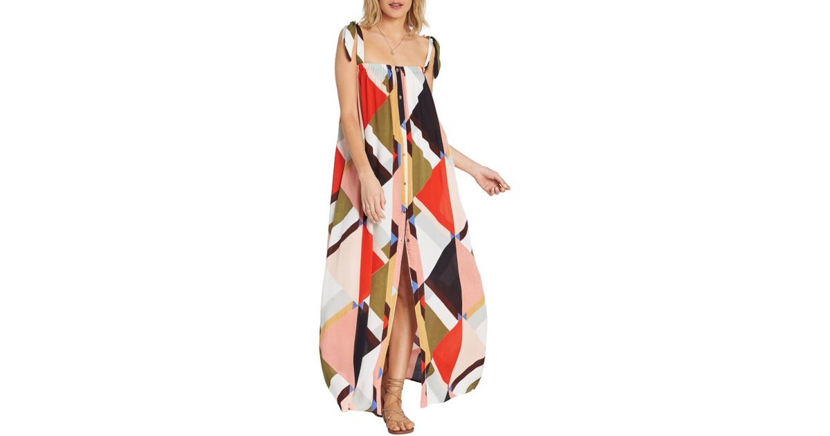 rainbow gate printed maxi dress
