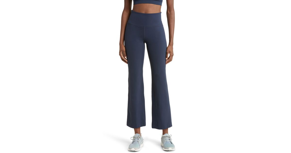 Zella Studio Luxe High Waist Flare Ankle Pants in Blue Lyst