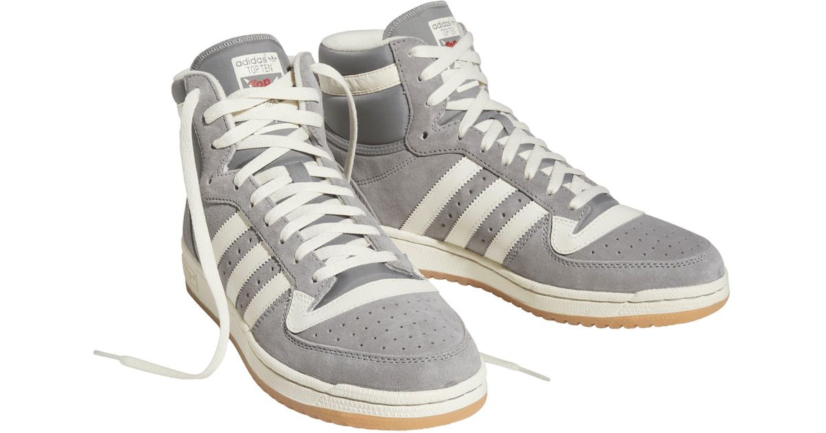 adidas Top Ten Basketball Sneaker in White for Men Lyst