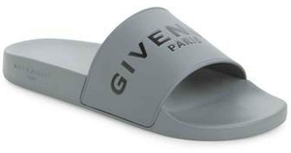 grey givenchy slides