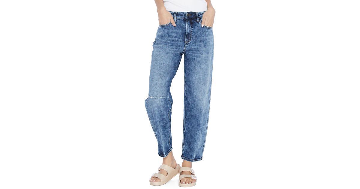 Wash Lab Denim Fun Crop Jeans in Blue Lyst