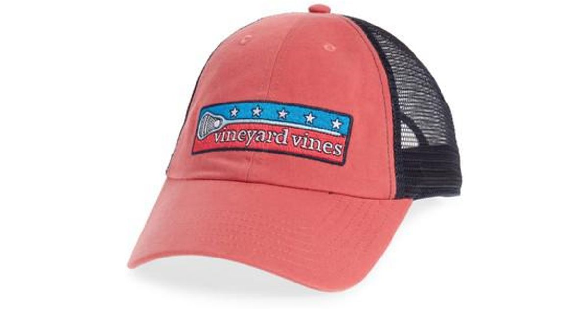 red vineyard vines hat