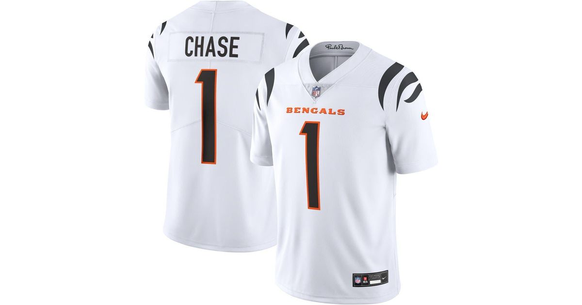 Nike Ja'marr Chase White Cincinnati Bengals Vapor Untouchable Limited ...