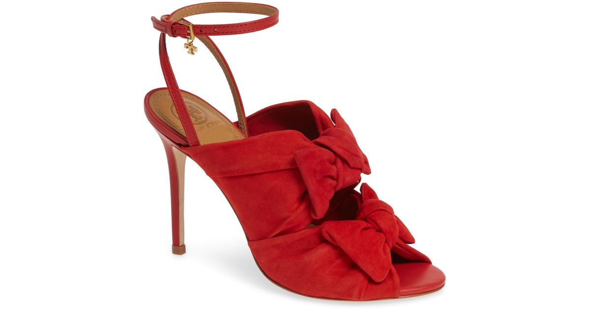 Tory Burch Eleanor Sandals in Red | Lyst
