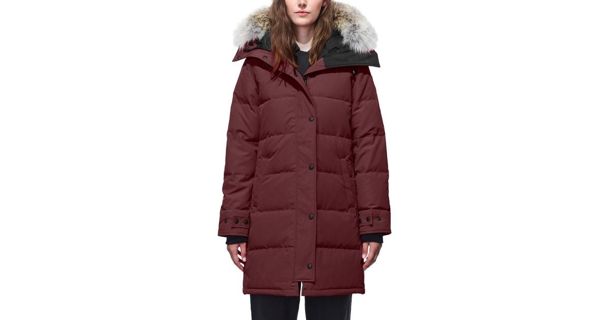 canada goose shelburne genuine coyote fur trim down parka