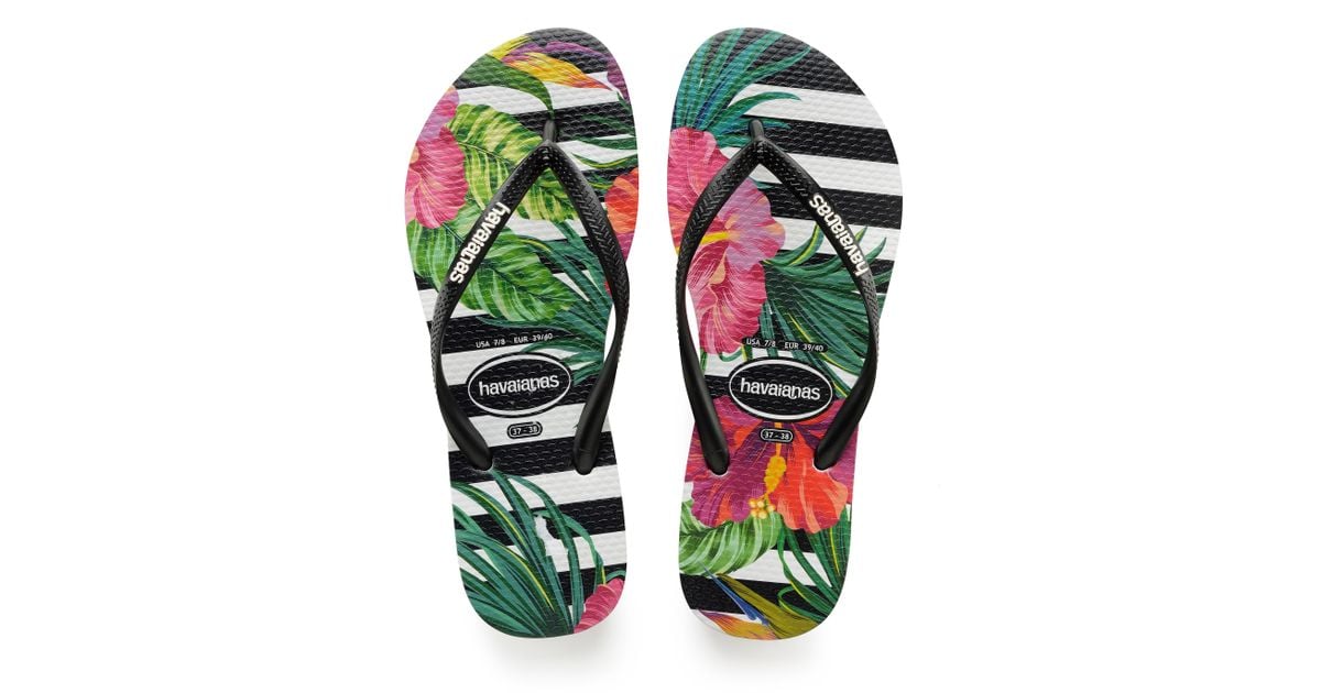 havaianas slim tropical floral