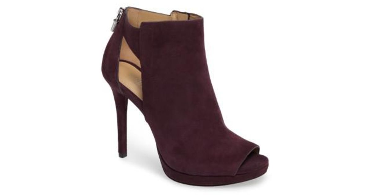 peep toe booties platform