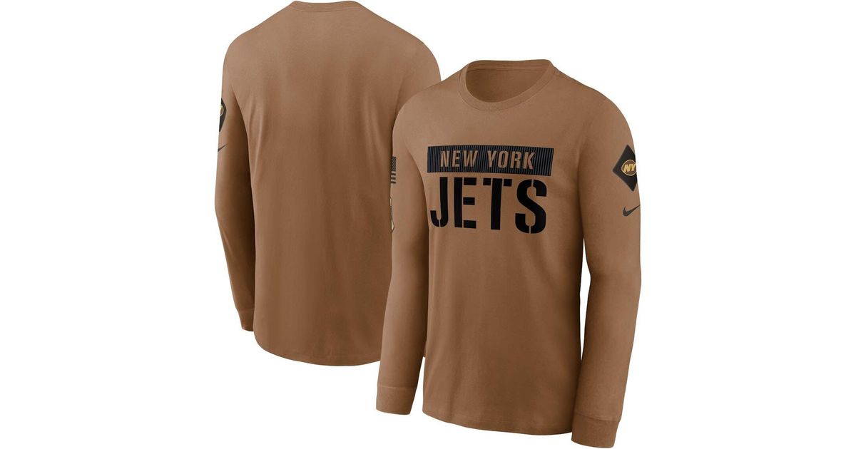 Nike New York Jets 2023 Salute To Service Long Sleeve T-shirt At Nordstrom  in Brown for Men | Lyst