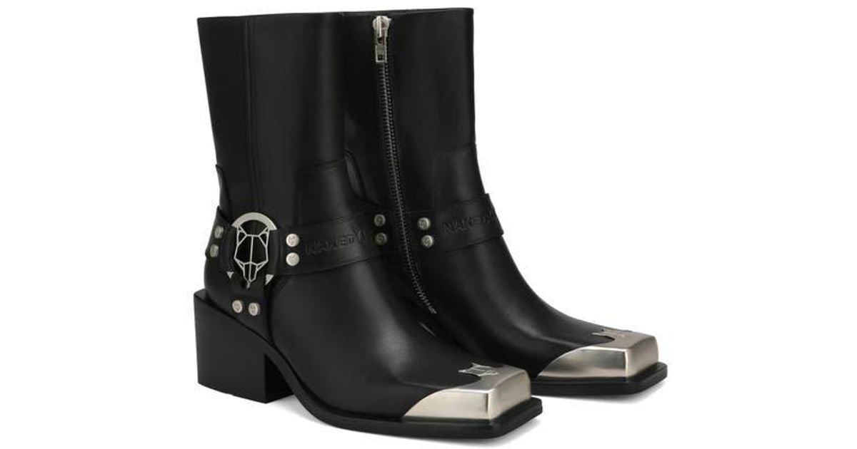 Naked Wolfe Knight Cow Leather Boot in Black for Men | Lyst