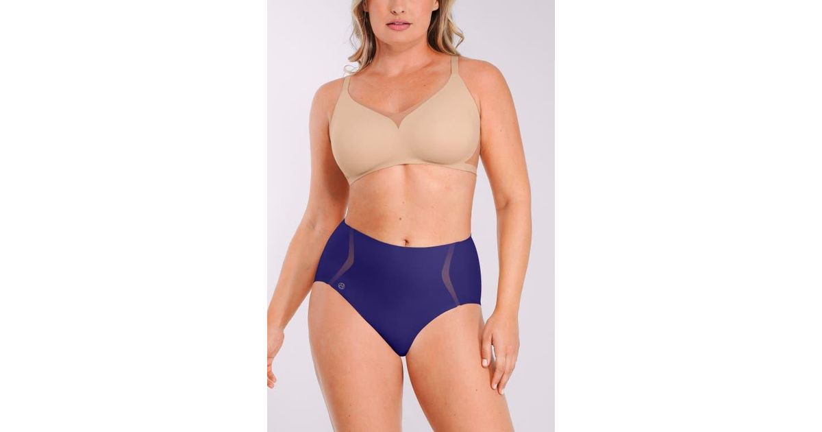 Shapellx Curve Code Contour Comfy Smoothing Brief in Blue | Lyst
