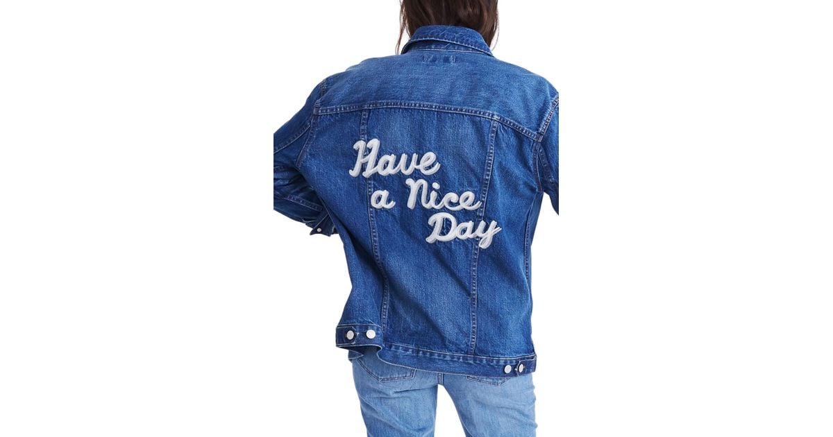madewell have a nice day jacket