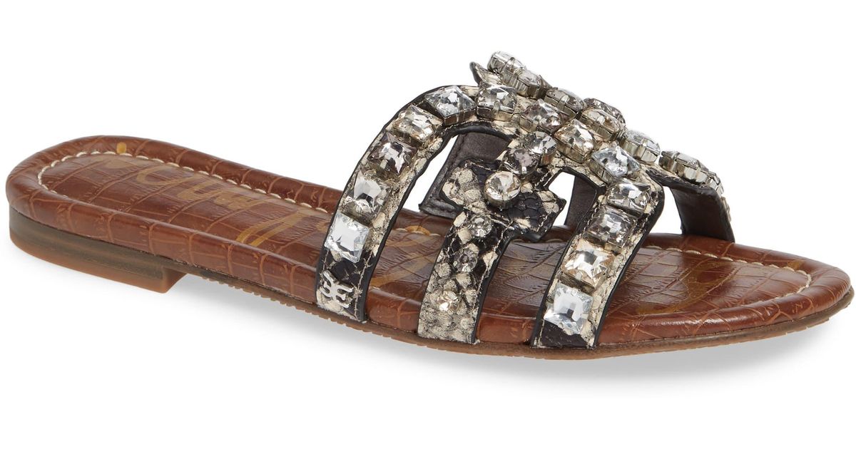bay 2 embellished slide sandal