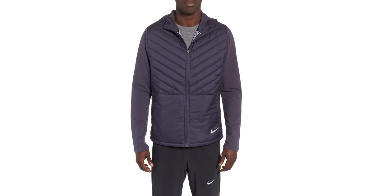 nike aerolayer hooded jacket