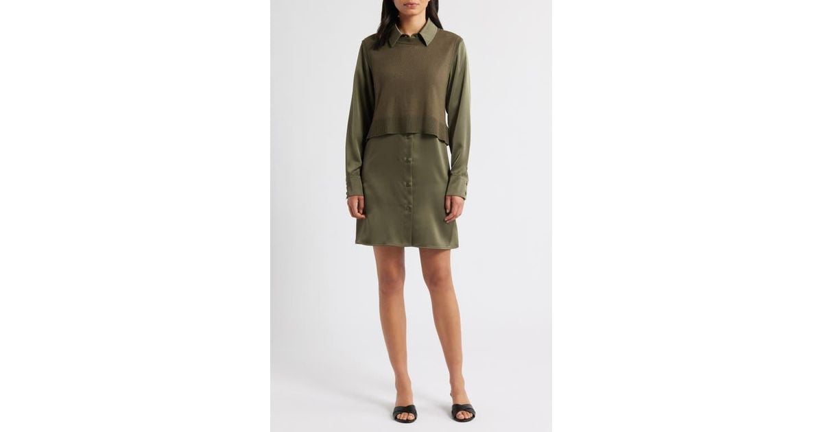 long layered dress for women Parrot green layered long frock – Dhru Boutique and Fabrics main image 1