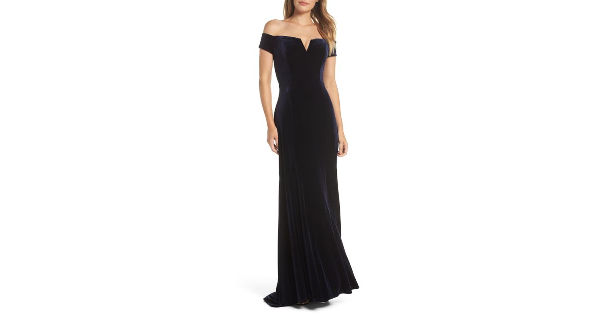 velvet off the shoulder dress vince camuto