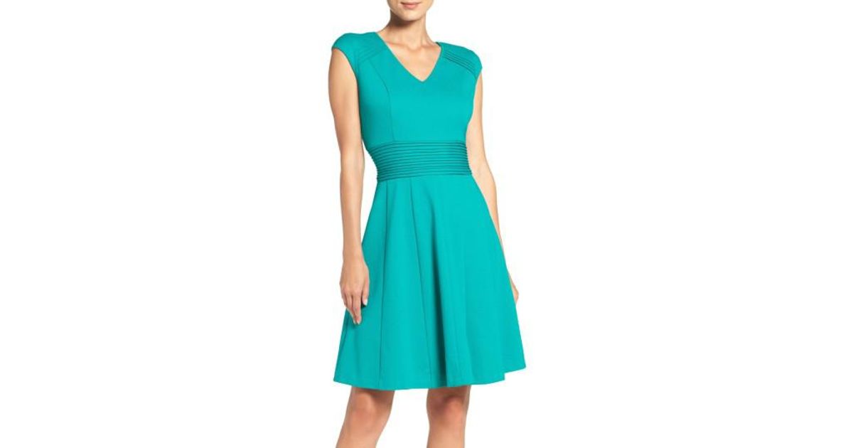 eliza j teal dress