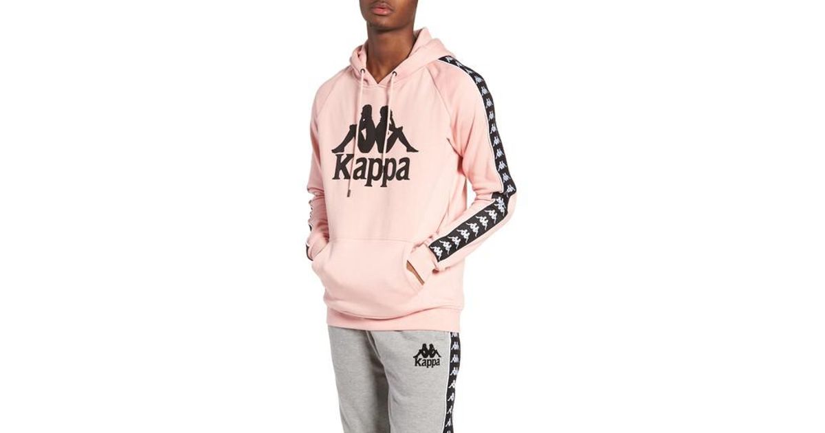pink kappa hoodie mens