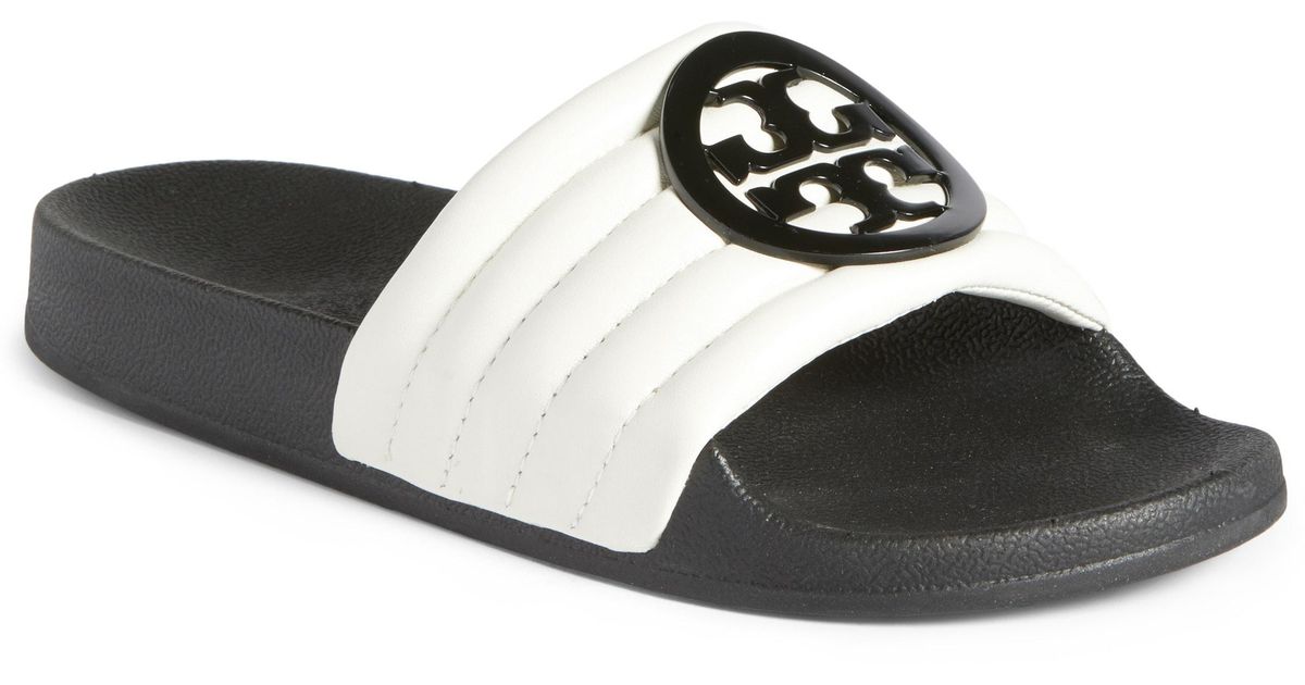 tory burch black slides