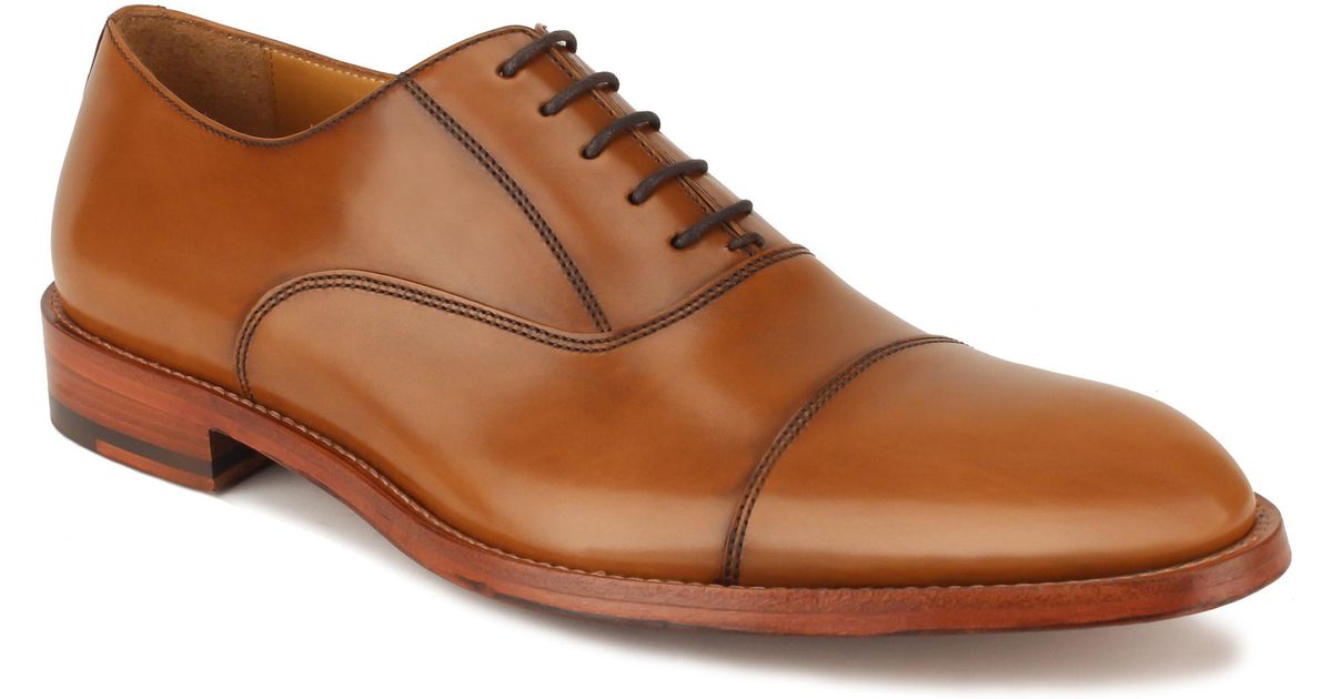 gordon rush cap toe leather oxford