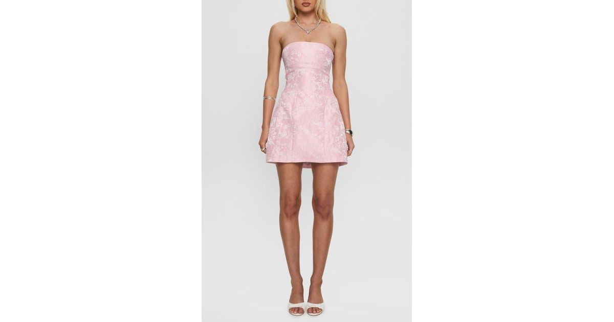 princess polly pink strapless mini dress Shaya Strapless Mini Dress Pink