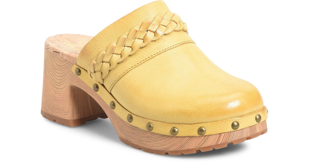KorkEase Tilly Clog in Yellow Lyst