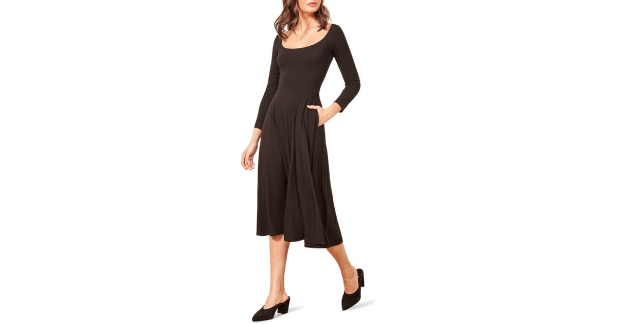 reformation lou midi dress