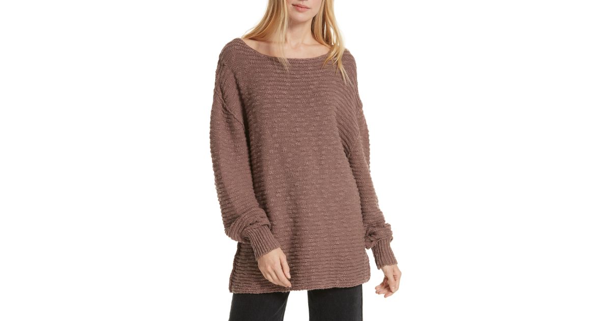 free people menace solid tunic sweater