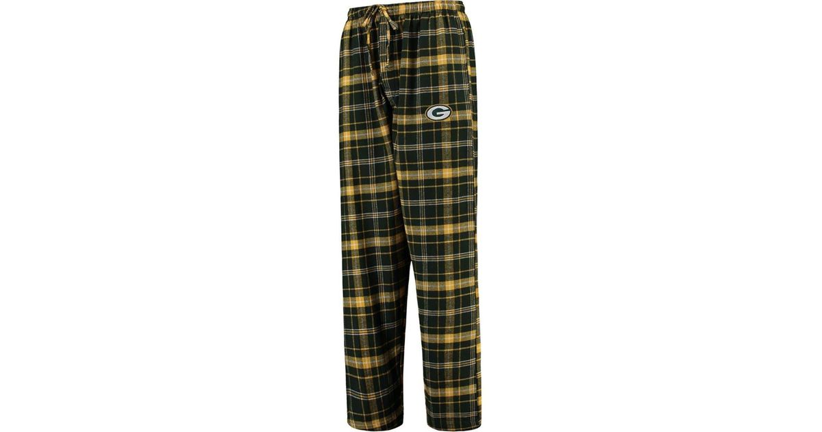Concepts Sport Bay Packers Ultimate Plaid Flannel Pajama Pants At