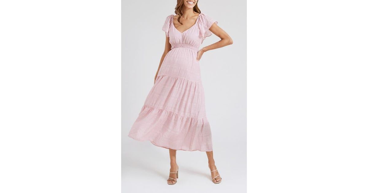 sachin and babi light blue dress Pink maternity dress Amazon XL (16-18)