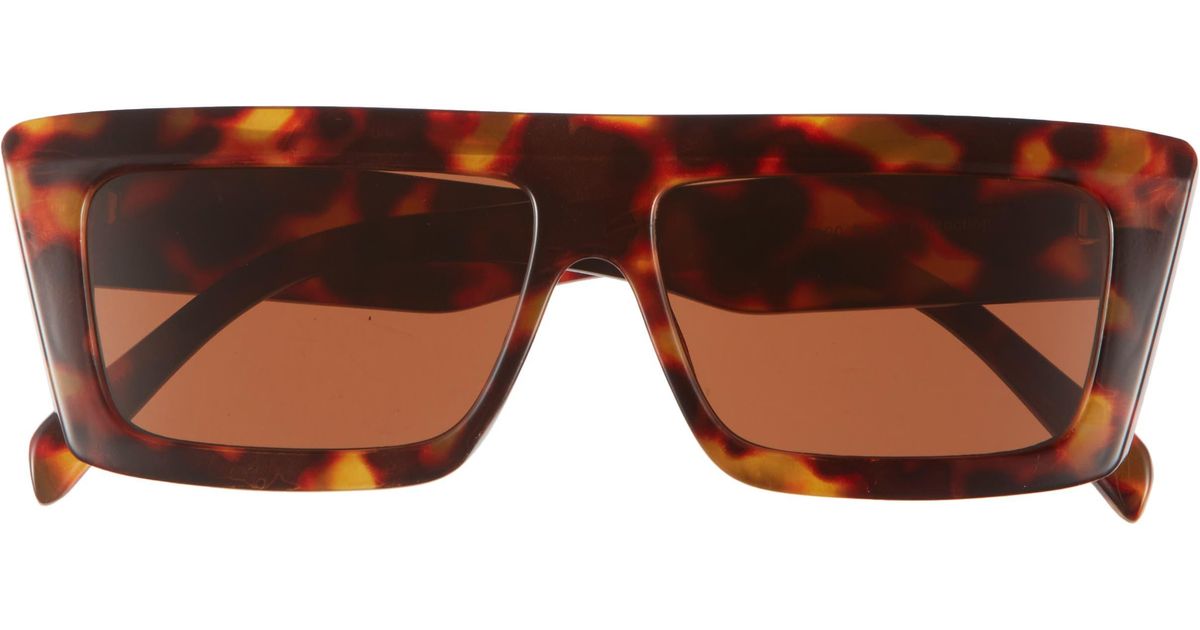BP. Flat Top Square Sunglasses in Brown Lyst
